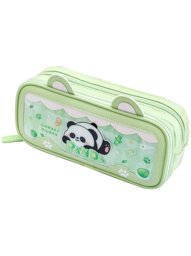     			PANSHUB Pencil Case Double Layer 3D Panda Pencil Case Aesthetic Pencil Case for Girls Large Capacity Pen Pencil Pouch Multifunctional Stationery Organizer for School