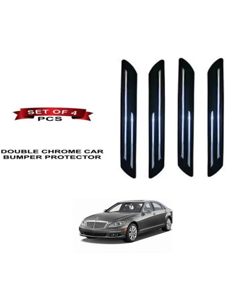     			RONISH Rubber Car Bumper Protector Guard (Double Chrome) For Mercedes Benz S300