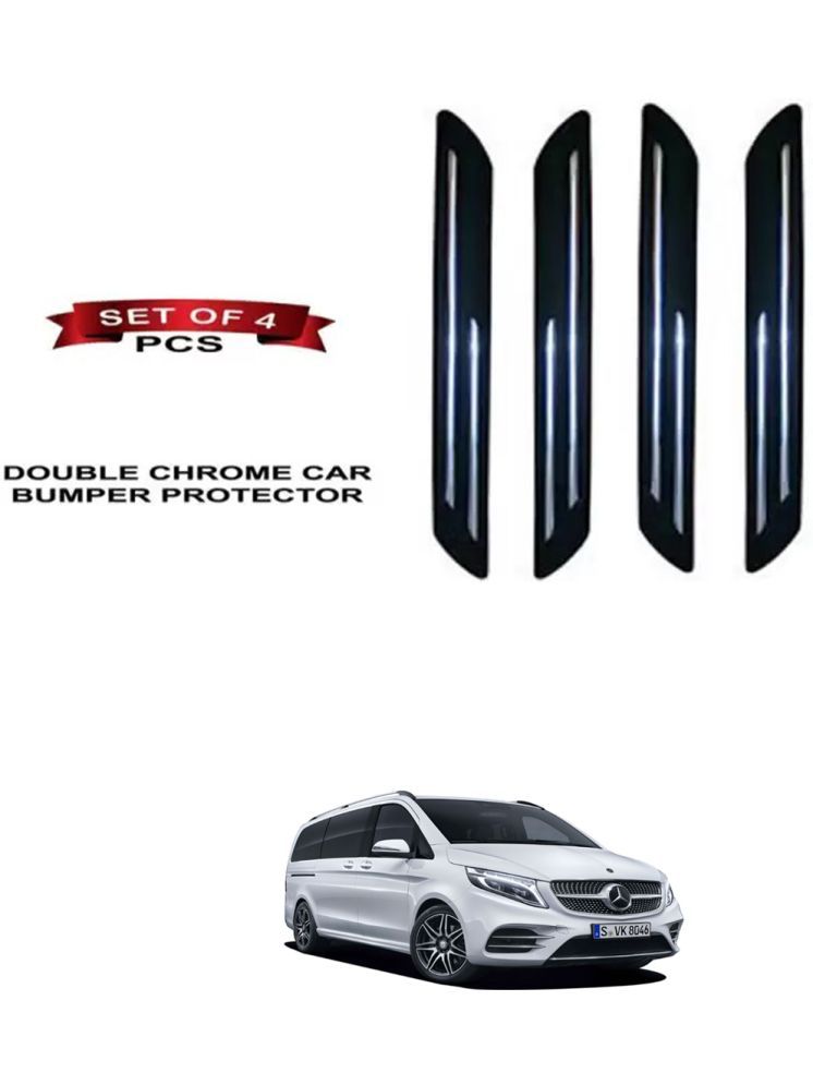     			RONISH Rubber Car Bumper Protector Guard (Double Chrome) For Mercedes Benz V-Class