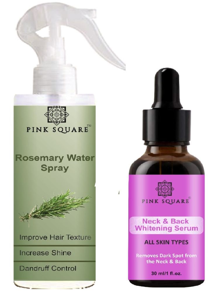     			Rosemary water Hair spray for Hair Regrowth (100ml) & Neck and Back Whitening Serum for Remove Darkness (30ml) Combo of 2