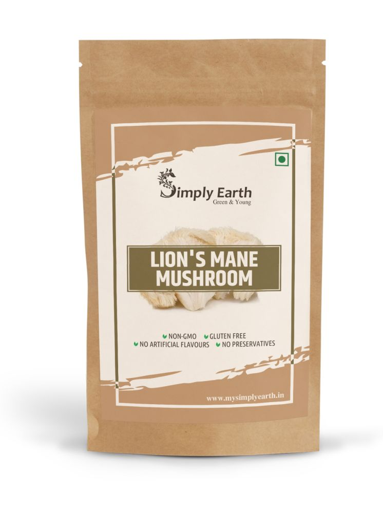     			Simply Earth Lion's Mane Mushroom Extract Powder 10:1, Improves Memory, Focus, Clarity 60gms