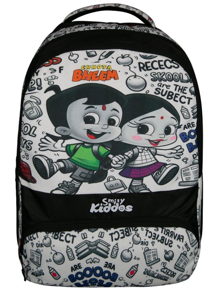     			SmilyKiddos 21 Ltrs Black Polyester College Bag