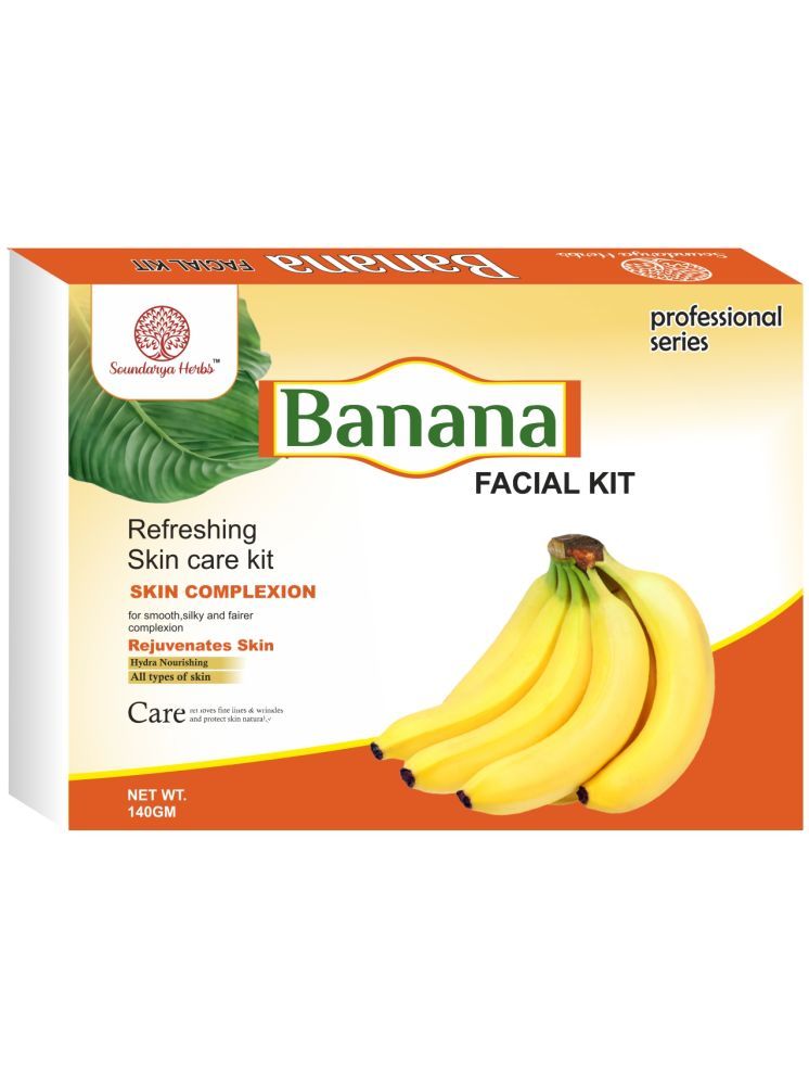     			Soundarya Herbs Banana Smooth & skin Nourishing 3 Times Use Facial Kit For All Skin Type Banana 1 ( Pack of 1 )