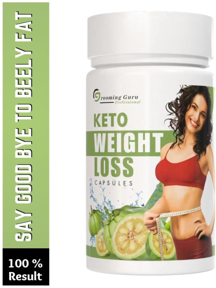     			THE GROMMING GURU Keto Weight Loss With Garcinia Cambogia 500 mg Fat Burner Capsule