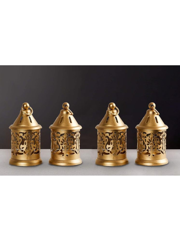     			Urban Hamlet Gold Table Top and Hanging Iron Tea Light Holder - Pack of 1