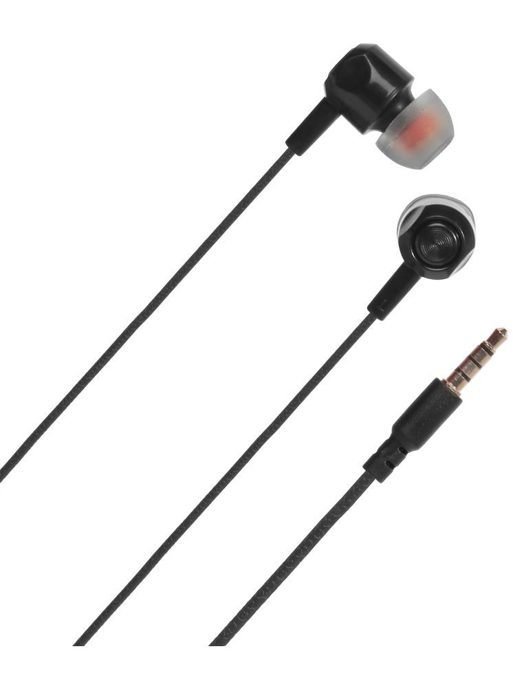     			hitage HP-914 DEEP BASS 3.5 mm Wired Earphone In Ear Comfortable In Ear Fit Black