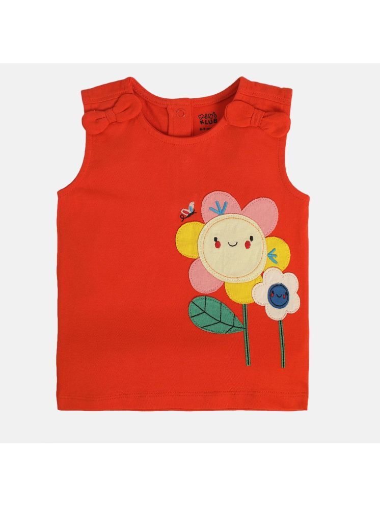     			MINI KLUB Pack of 1 Baby Girls Cotton Top ( Red )