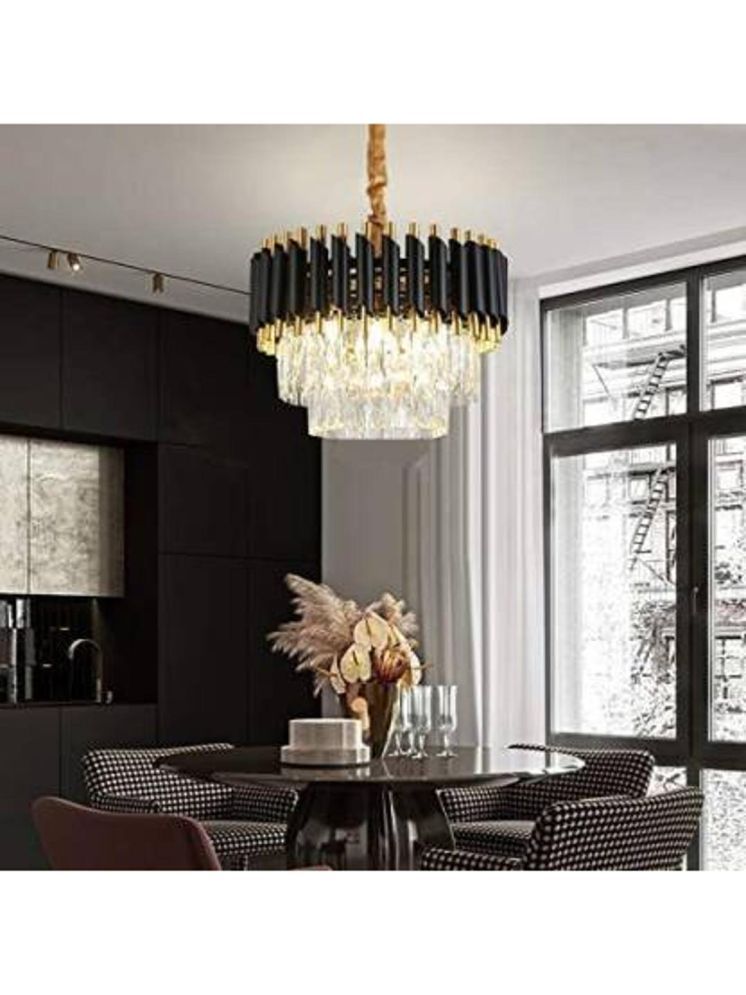     			1st Time Metal Designer Chandeliers & Jhoomer Pendant Black - Pack of 1