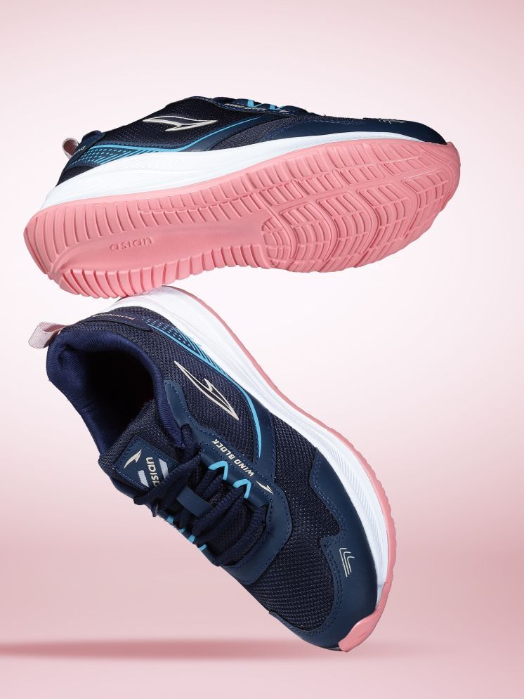     			ASIAN - Navy Women's Running Shoes