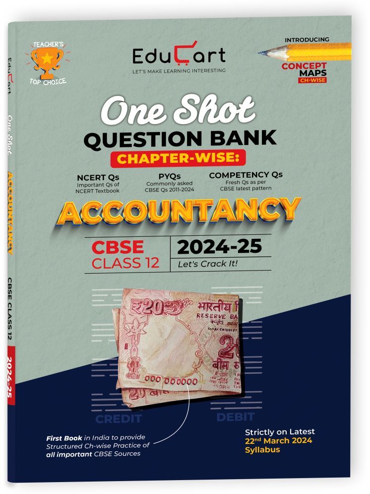     			Educart CBSE Class 12 ACCOUNTANCY One Shot Question Bank 2024-25 (Updated for 2025 Exam)