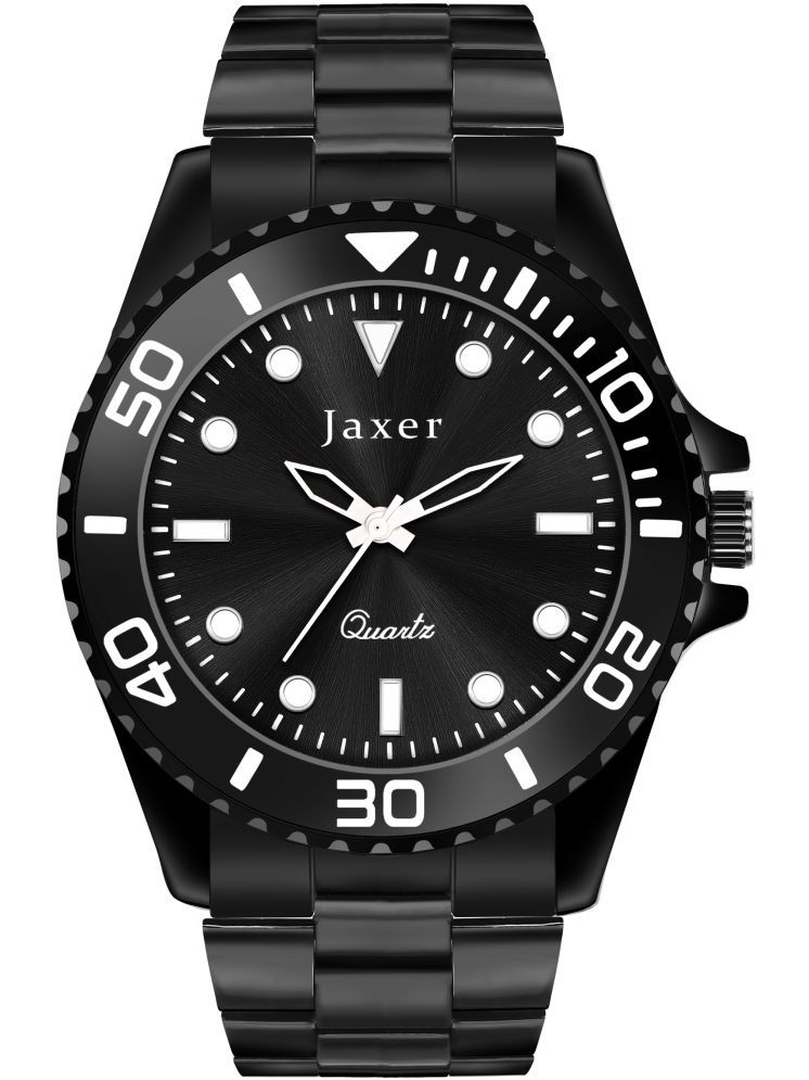     			Jaxer Black Stainless Steel Analog Men's Watch