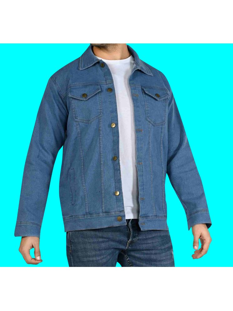     			Perry Collection Denim Men's Denim Jacket - Light Blue ( Pack of 1 )