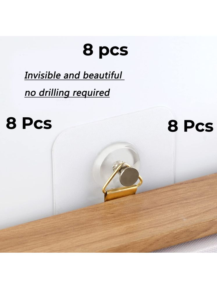     			Photo Frame Hooks & Wall Hangers Tex Hooks Pack of 08 for Wall Heavy Duty, Self Adhesive Hook, Wall hangings, Kitchen Accessories Item