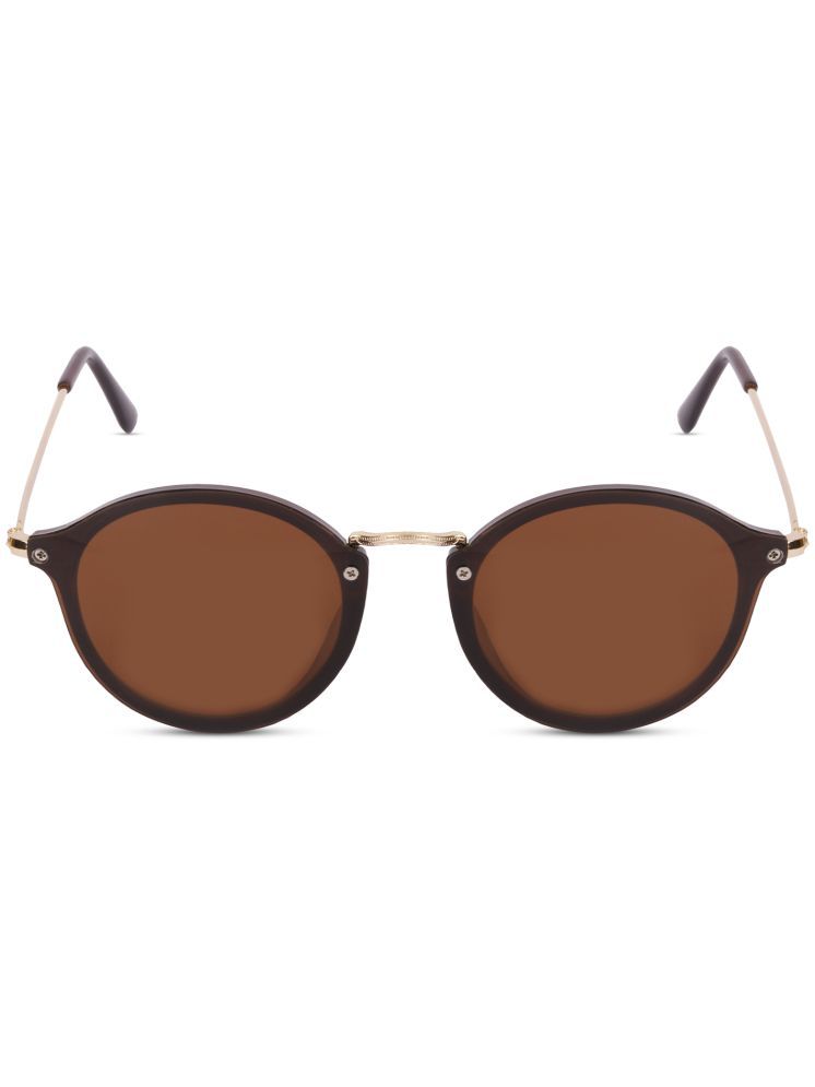     			Sunnies Brown Round Sunglasses ( Pack of 1 )