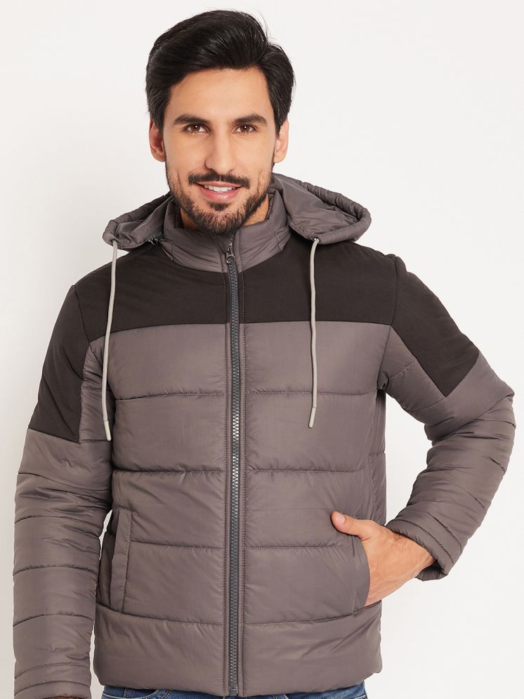     			VERO AMORE Polyester Men's Quilted & Bomber Jacket - Dark Grey ( Pack of 1 )