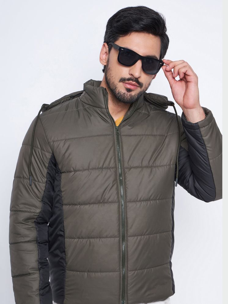     			VERO AMORE Polyester Men's Quilted & Bomber Jacket - Olive ( Pack of 1 )