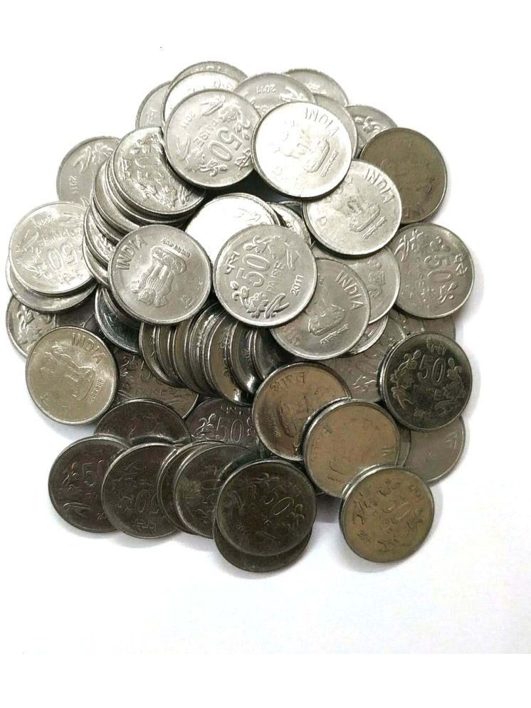     			50 Paisa Coin ( Pack of 20 ) Condition as per Image