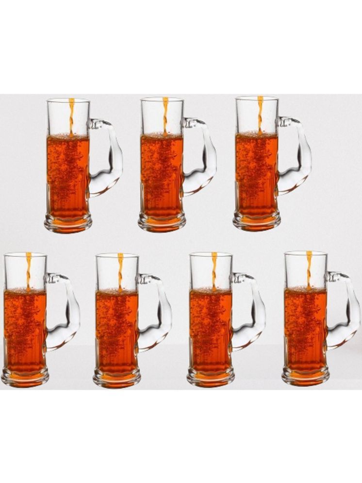     			AFAST Party Glass/Beer Mug Glass Plain Water Glass 350 ml ( Pack of 7 ) Transparent