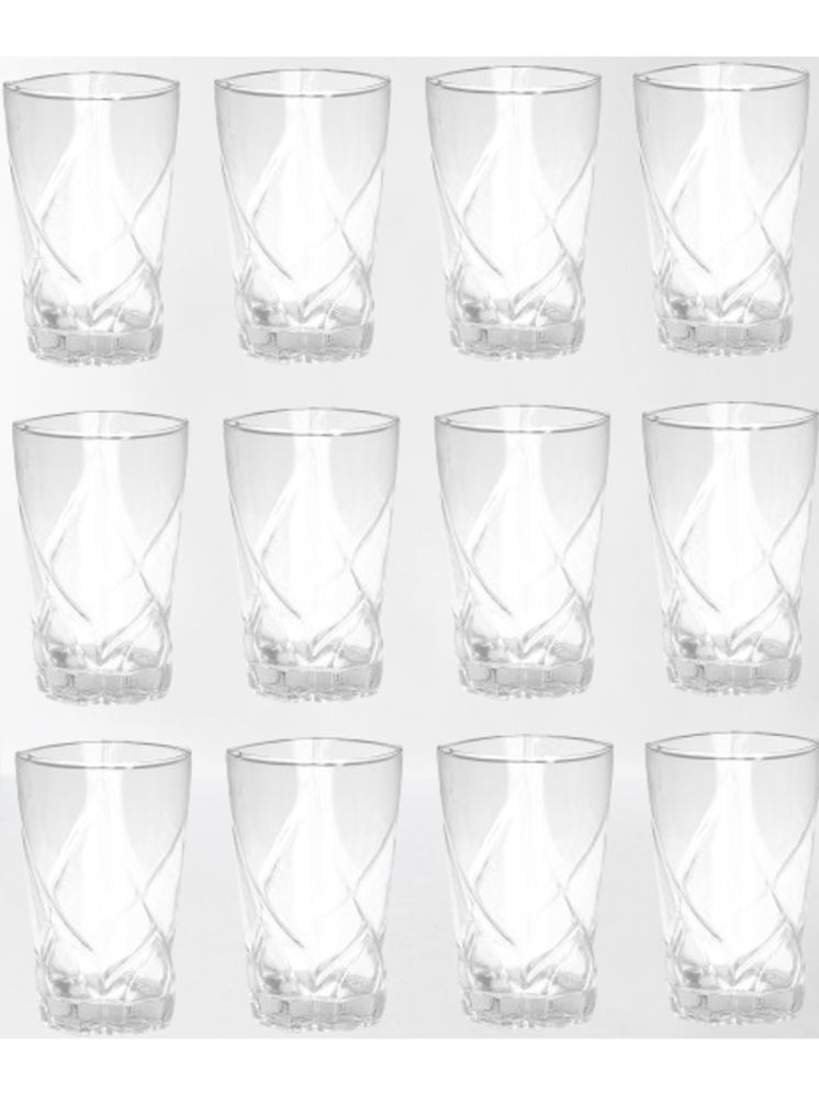     			AFAST Party Glass/Beer Mug Glass Plain Water Glass 350 ml ( Pack of 12 ) Transparent