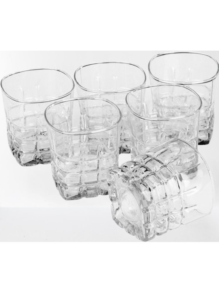     			AFAST Party Glass/Beer Mug Glass Plain Whiskey Glasses 350 ml ( Pack of 6 ) Transparent