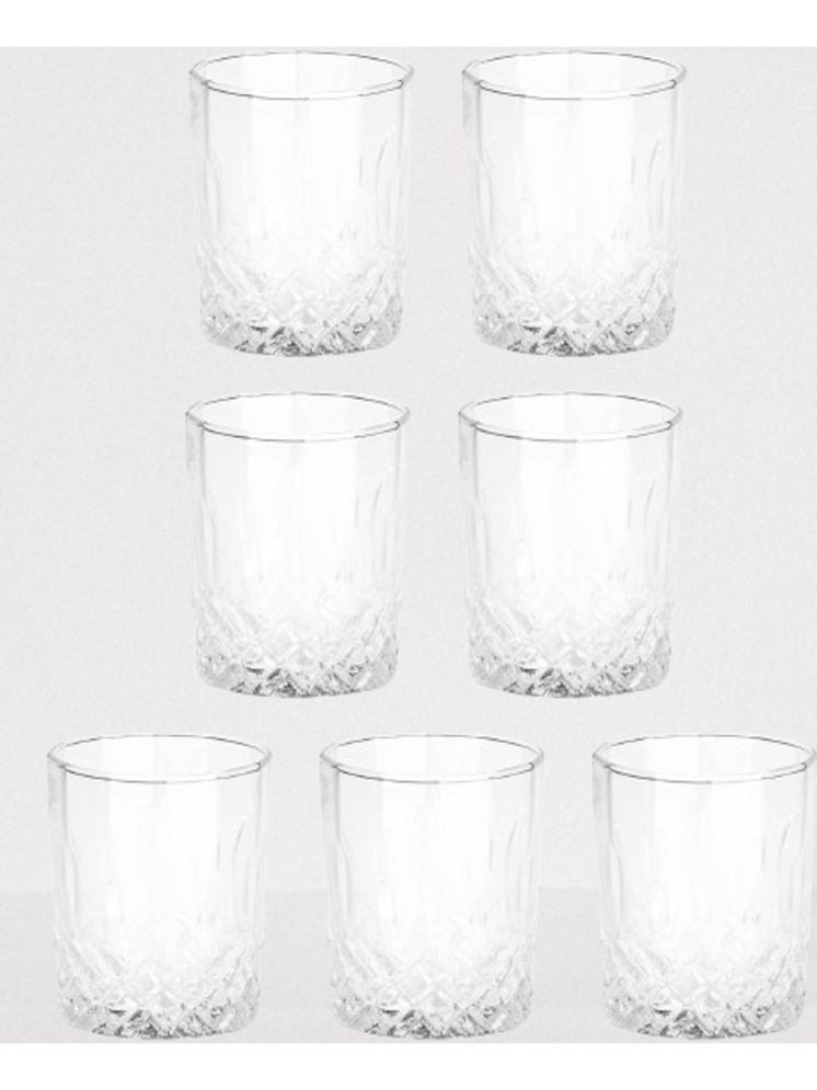     			AFAST Party Glass/Beer Mug Glass Plain Water Glass 350 ml ( Pack of 7 ) Transparent