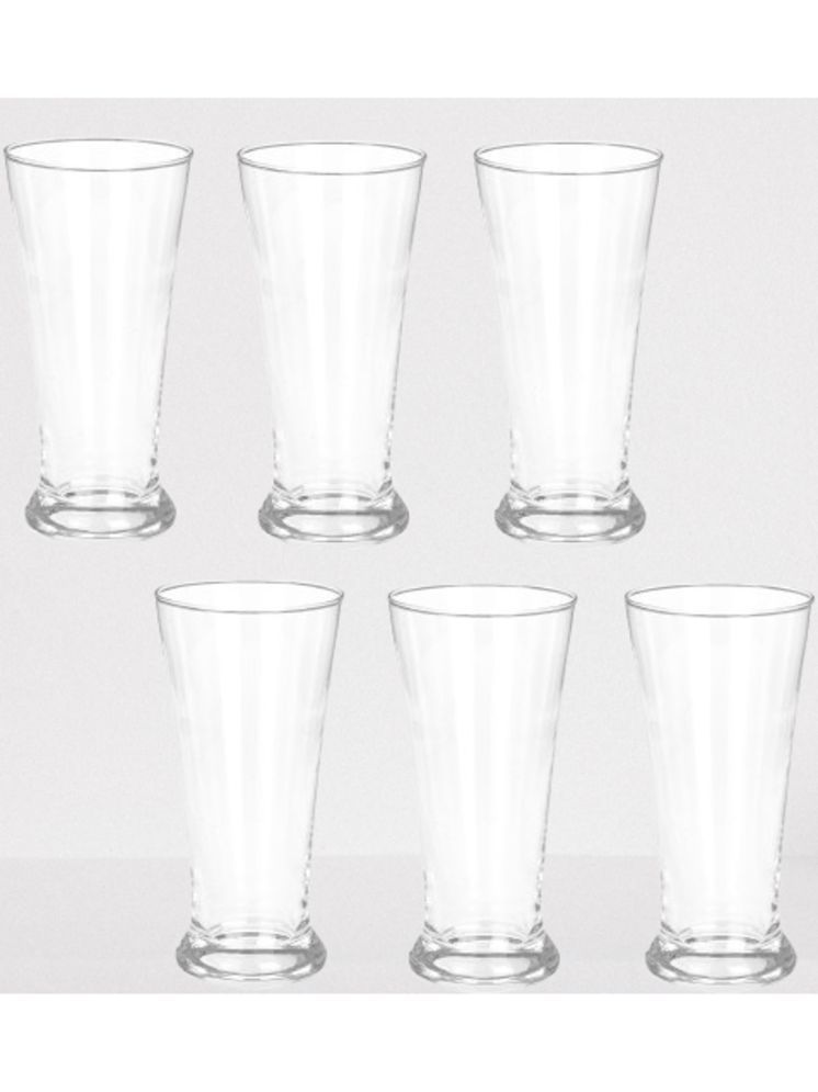     			AFAST Party Glass/Beer Mug Glass Plain Glasses 350 ml ( Pack of 6 ) Transparent