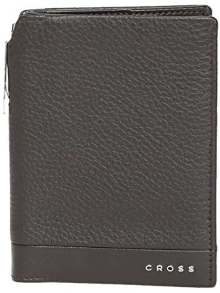     			Cross Black Leather Men's Passport Wallet ( Pack of 1 )