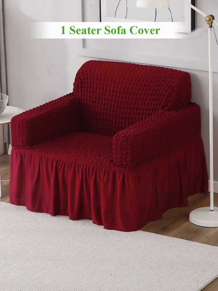     			HOKIPO 1 Seater Polyester Sofa Cover ( Pack of 1 )