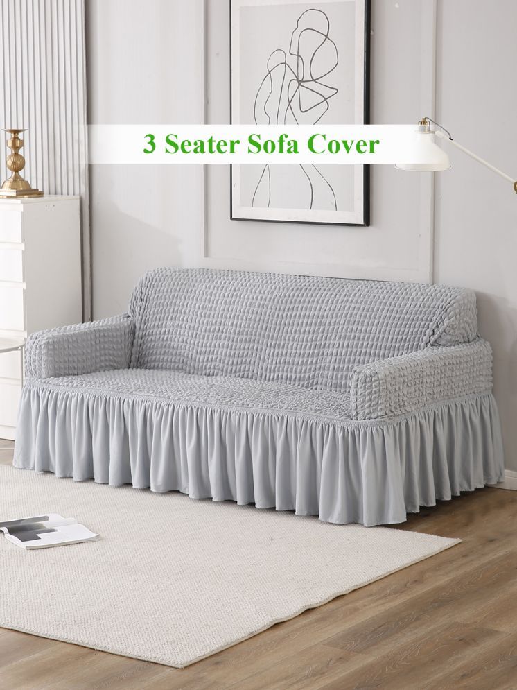     			HOKIPO 3 Seater Polyester Sofa Cover ( Pack of 1 )