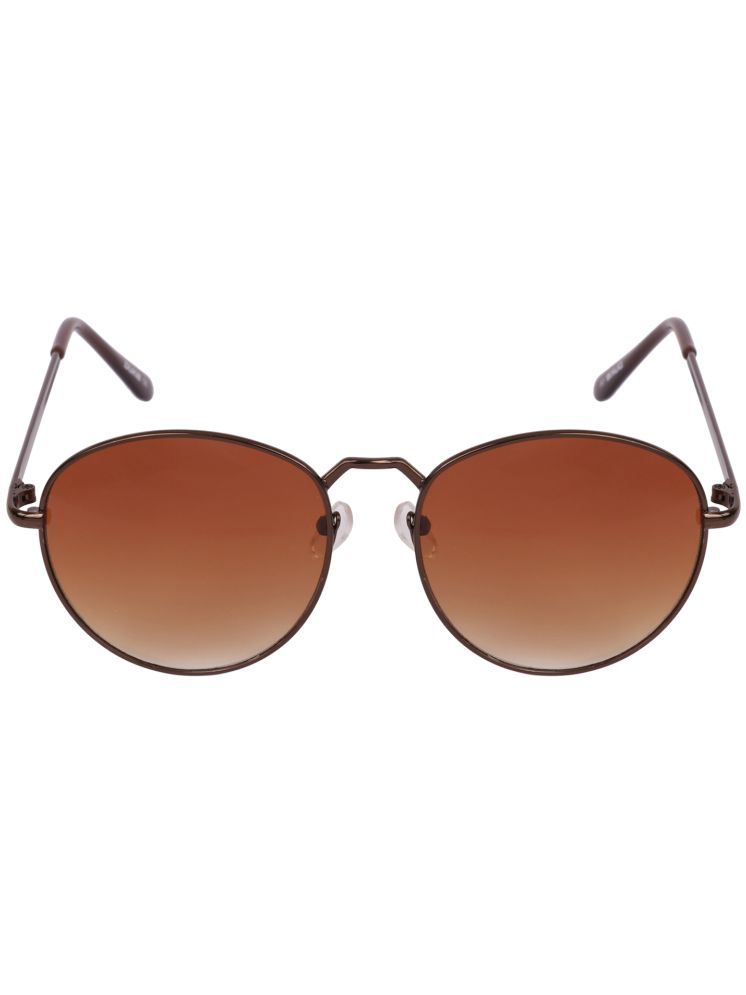     			Sunnies Brown Round Sunglasses ( Pack of 1 )