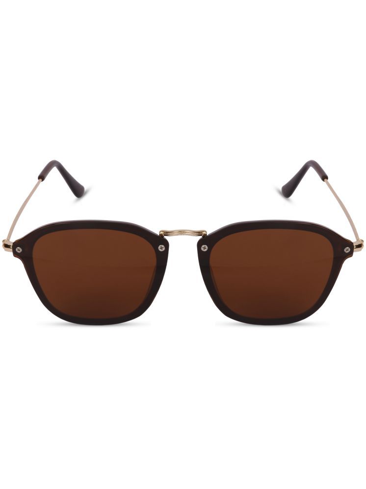     			Sunnies Brown Square Sunglasses ( Pack of 1 )