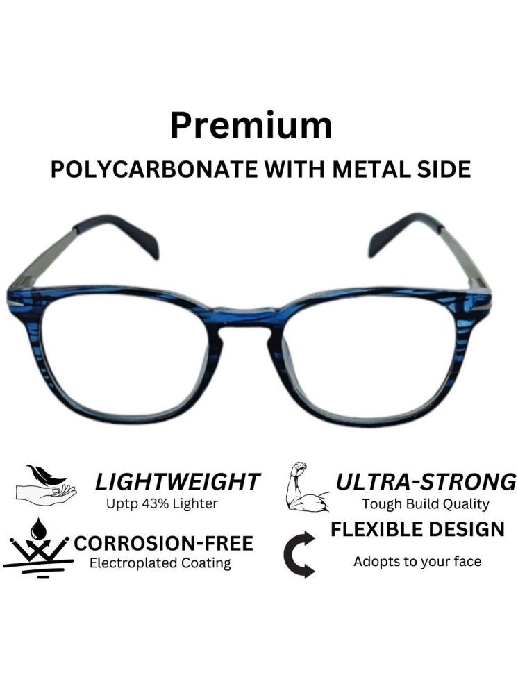     			Redex Blue Round Eyeglass Frame ( Pack of 1 )