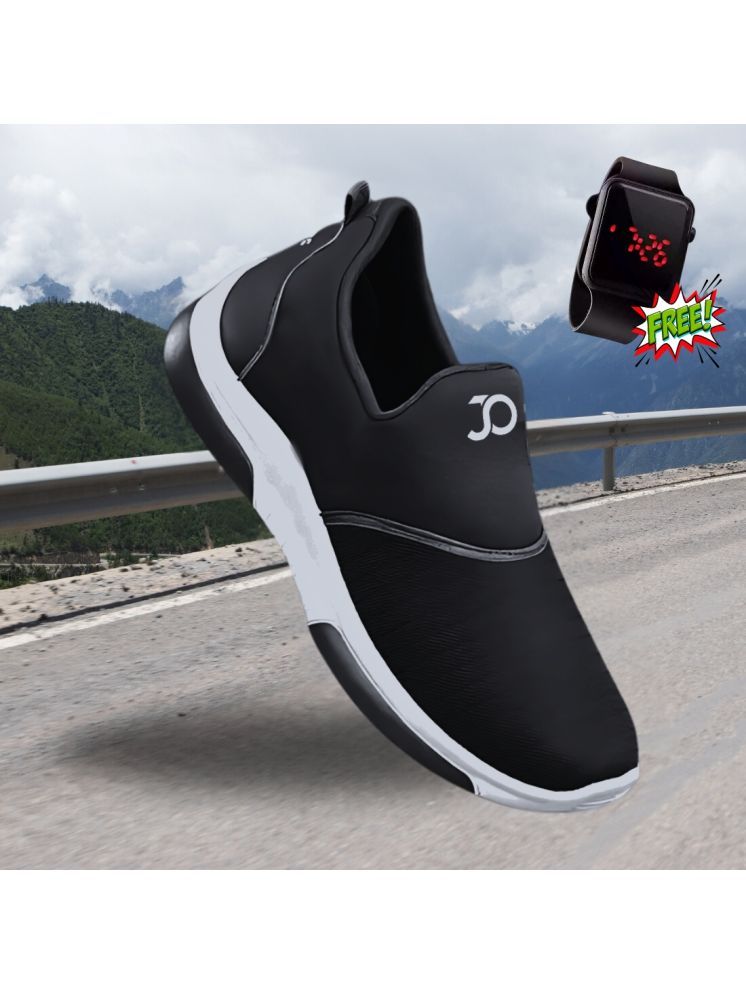     			Jootiyapa INFINITY Black Men's Slip-on Shoes