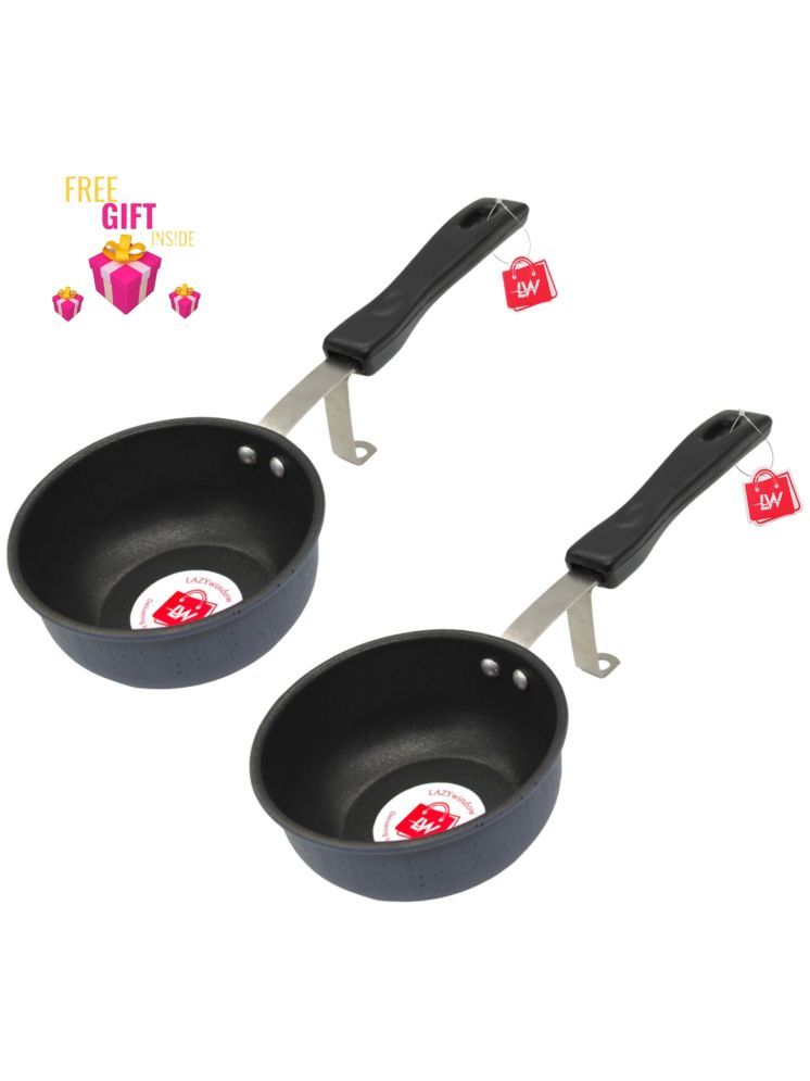     			LAZYWINDOW Nonstick Tadka Pan Hard Anodised Non-Stick Tadka Pan ( Pack of 2 )