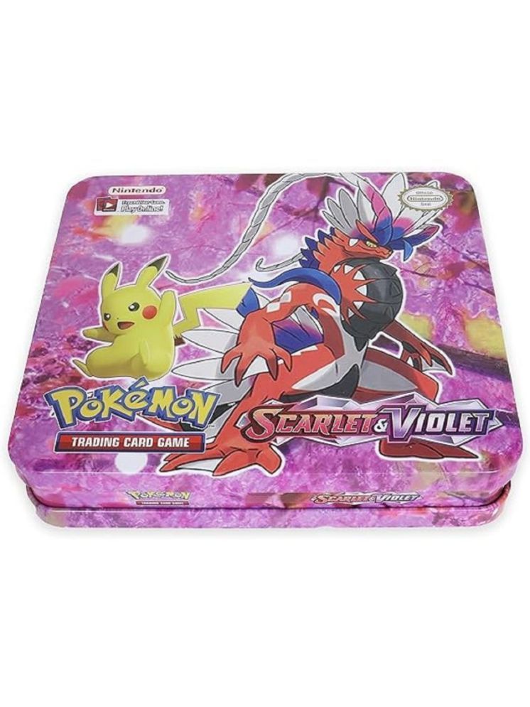     			PANSHUB Pokemon Scarlet & Violet Paldea Evolved Trading Card Game - Tin Box, Assorted Cards