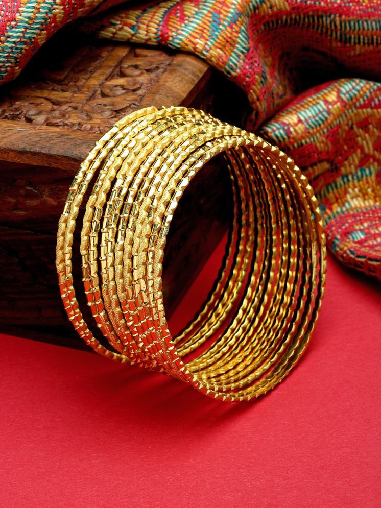     			Zeneme Gold Bangle ( Pack of 12 )