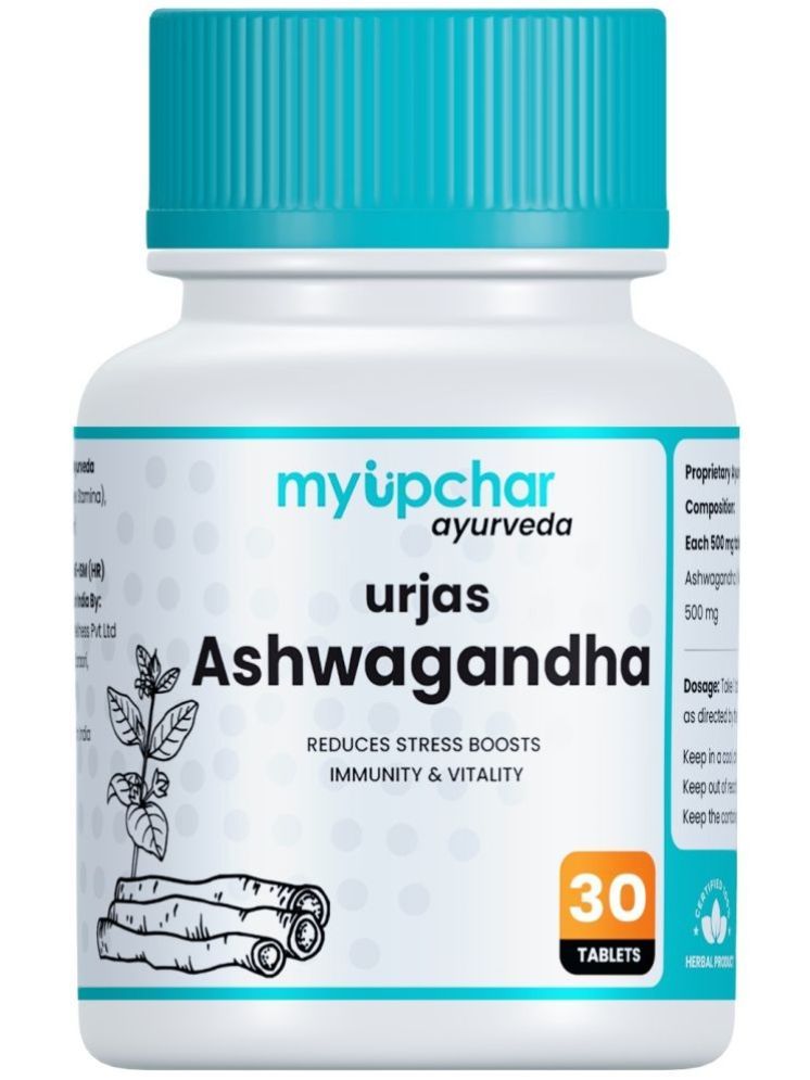     			myUpchar Ayurveda Urjas 10x Stronger Ashwagandha Capsule| 10:1 Extract sourced from Himalaya | Boost Immunity, helps in Reducing Stress - 30 Capsule