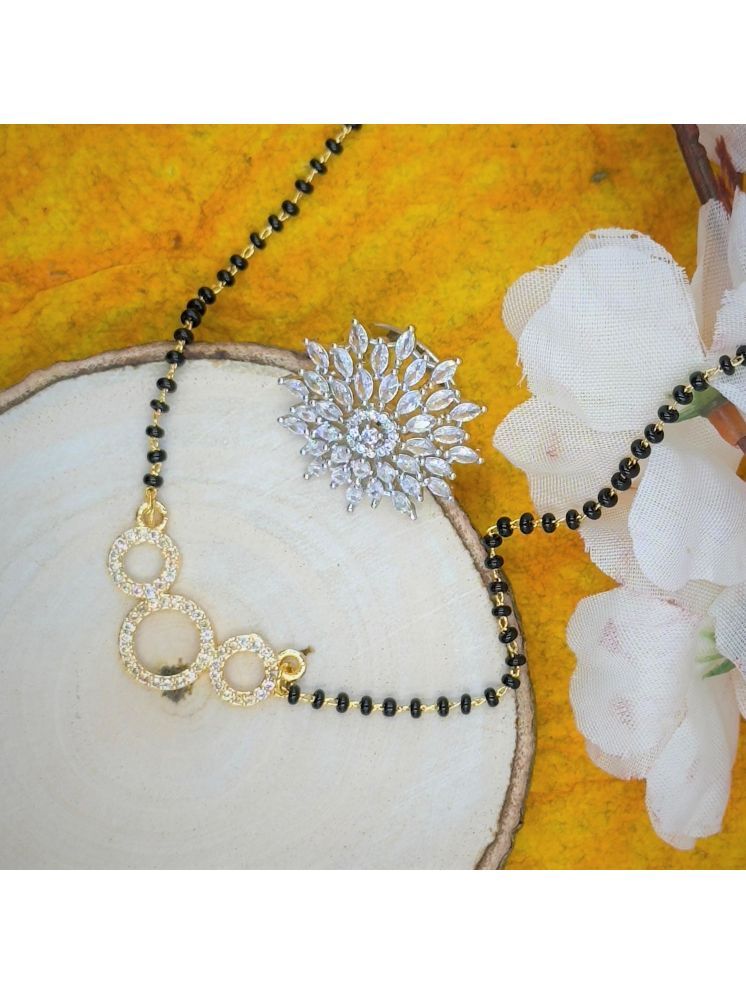     			AKLINA White Mangalsutra Set ( Pack of 2 )