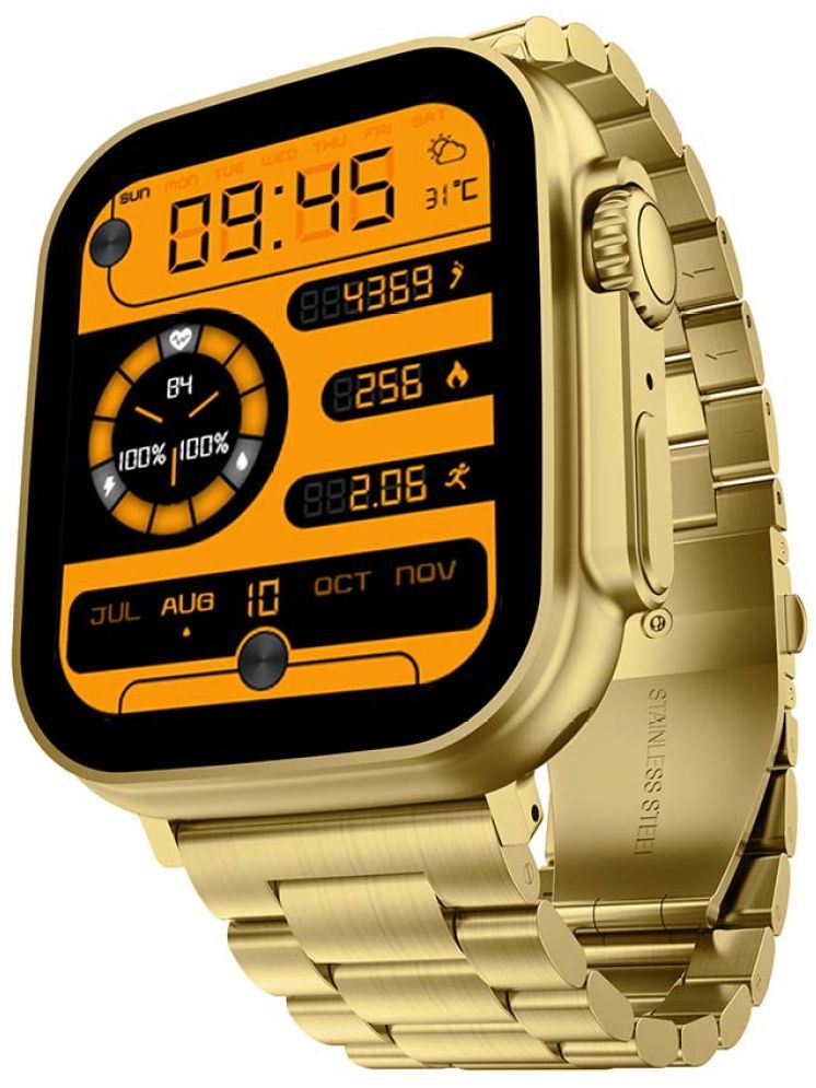     			Fire-Boltt Gladiator Steel Gold Smart Watch