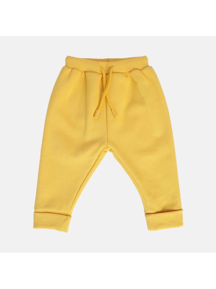     			Miniklub Baby Boys All Around Elastic Full Length Knit Jogger (Yellow Color)