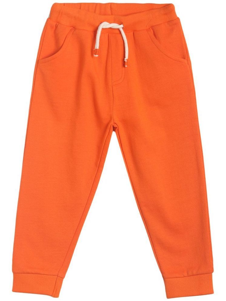     			Miniklub Baby Boys  Full Length Knit Jogger (Orange Color)