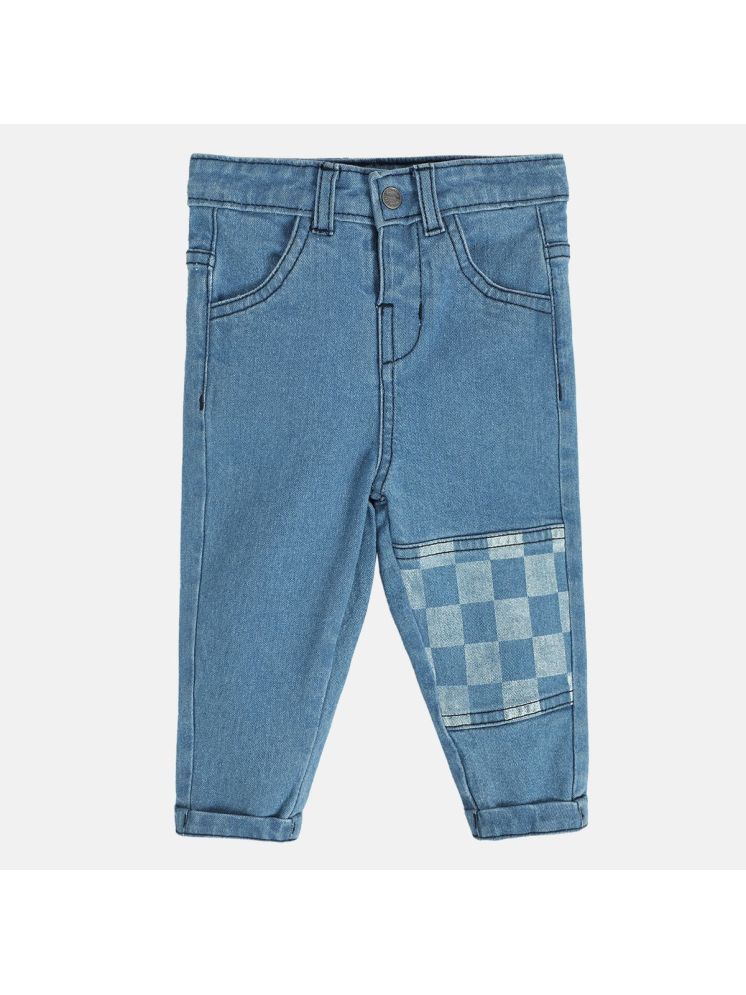     			Miniklub Baby Boys  Full Length Woven Denim Pant (Blue Color)