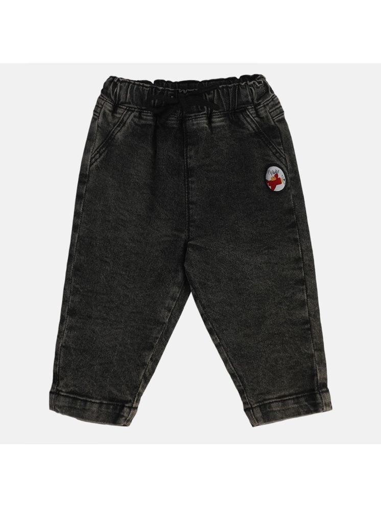     			Miniklub Baby Boys Woven Denim Pant (Black Color)