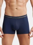 Jockey 1015 Men Super Combed Cotton Rib Solid Trunk with StayFresh Treatment - Deep Navy