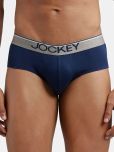 Jockey 8037 Men Super Combed Cotton Solid Brief with Ultrasoft Waistband - Deep Navy