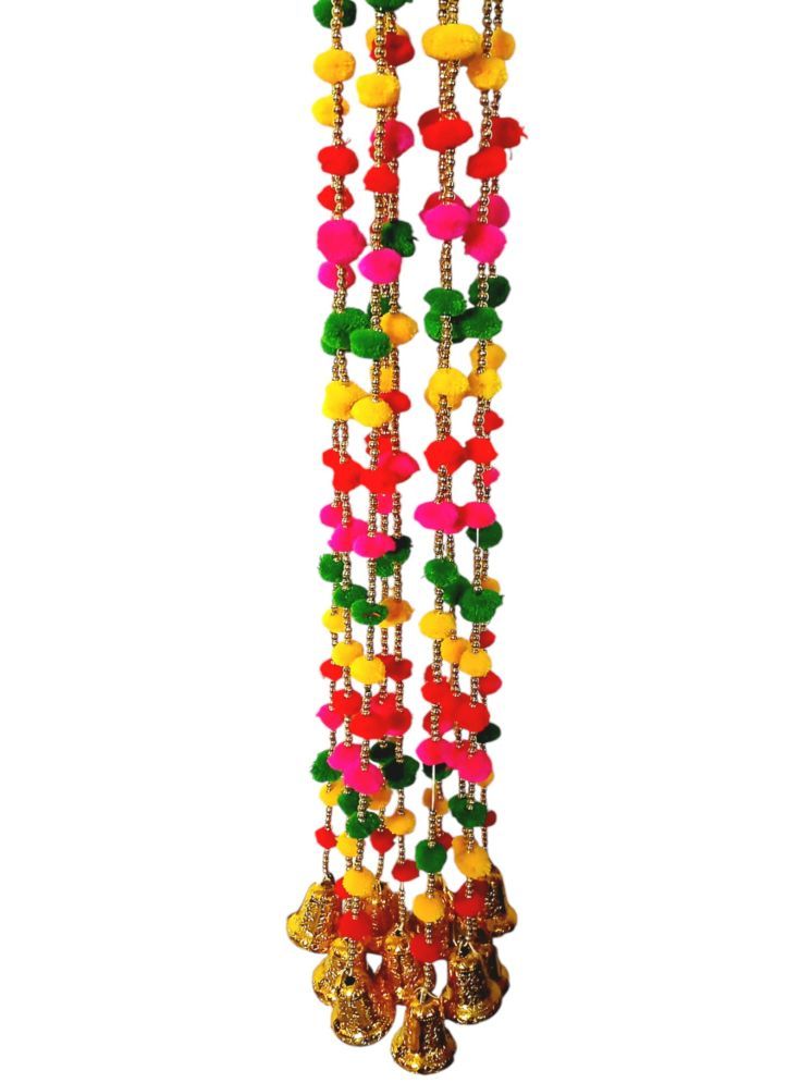     			Cherry Tree Handmade Door Hanging 4 ft Multi ( Pack of 4 )