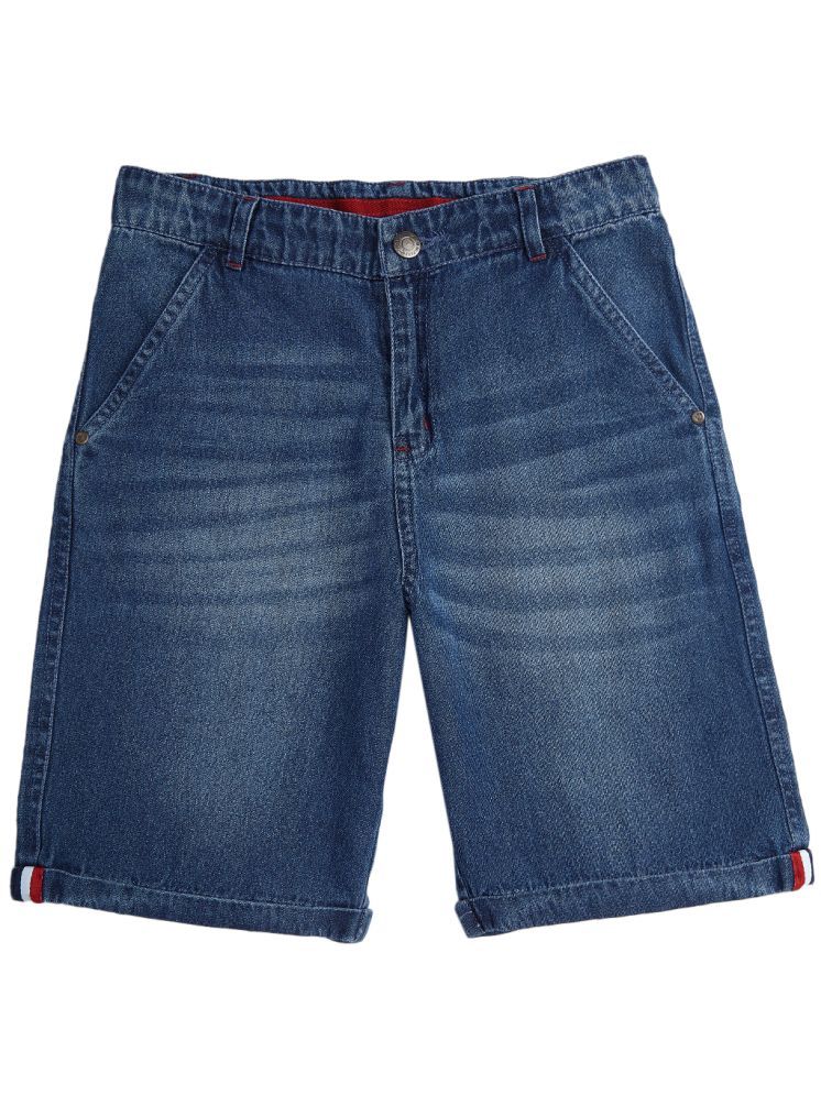     			Cub Mcpaws Pack of 1 Cotton Blend Shorts For Boys ( Denim Blue )