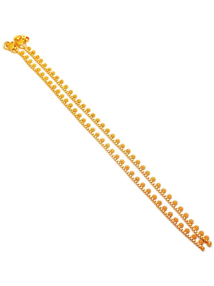     			Jewar Mandi Gold Anklets ( Pack of 1 )