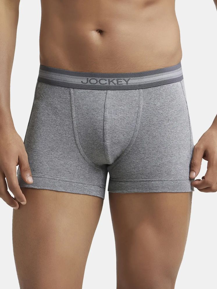     			Pack of 1 Jockey Grey Melange 1015 Cotton Men's Trunks