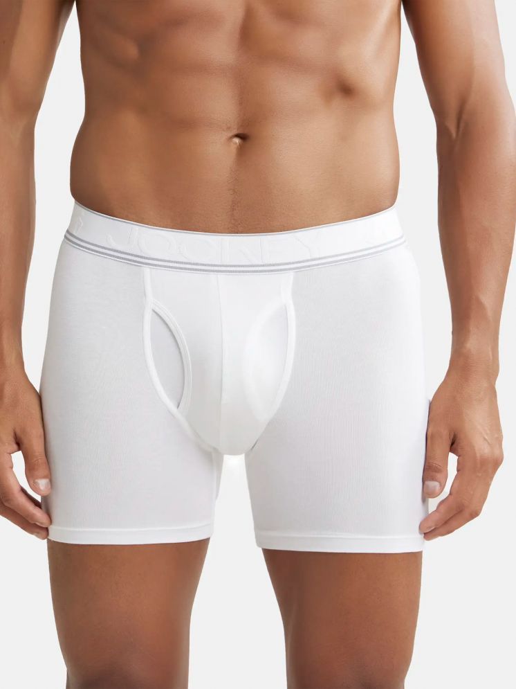     			Jockey HG17 Men Tencel Micro Modal Elastane Stretch Solid Boxer Brief - White